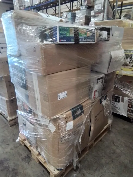 PALLET OF APPROXIMATELY 18 UNPROCESSED RAW RETURN HOUSEHOLD AND ELECTRICAL GOODS TO INCLUDE;