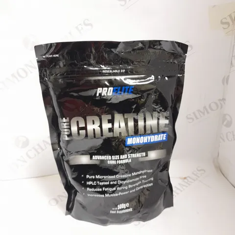 PRO ELITE PURE CREATINE MONOHYDRATE POWDER 500G 