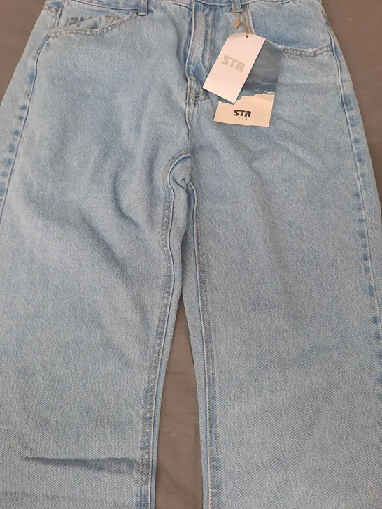 STR TEEN STRAIGHT JEANS IN BLUE UK SIZE 10