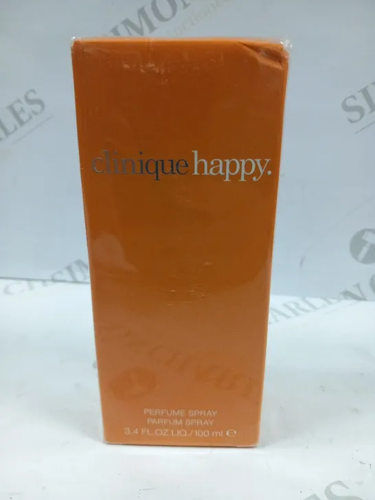 BOXED AND SEALED CLINIQUE HAPPY PERFUME SPRAY 100ML