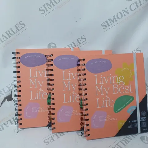 3 x LIVING MY BEST LIFE STUDENT PLANNER - 2023-2024
