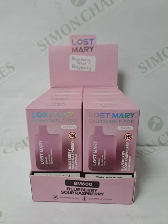 BOXED LOST MARY 10 BLUEBERRY SOUR RASPBERRY