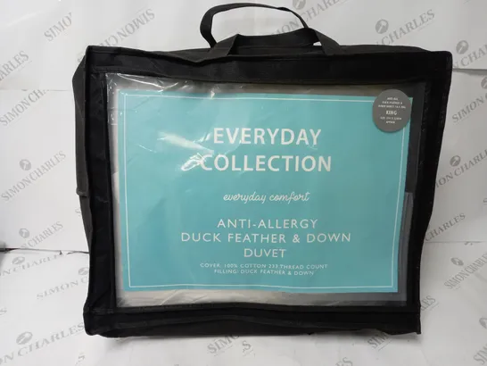 EVERYDAY COLLECTION ANTI-ALLERGY DUCK FEATHER AND DOWN DUVET KING SIZE APPROX. 225X220CM