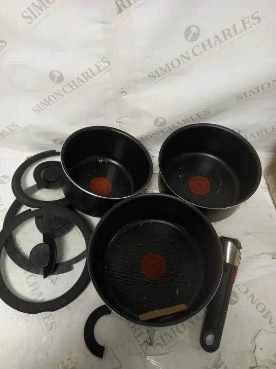 TEFAL SET OF 3 NON STICK PANS