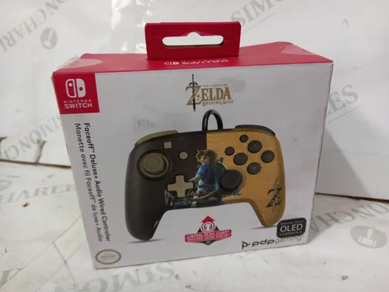 BOXED NINTENDO SWITCH ZELDA FACEOFF DELUXE+ AUDIO WIRED CONTROLLER