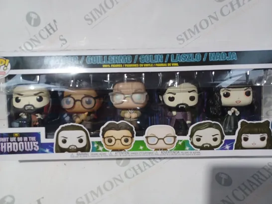 BOXED FUNKO POP TELEVISION - WHAT WE DO IN THE SHADOWS PACK OF 5 COLLECTIBLE VINYL FIGURES