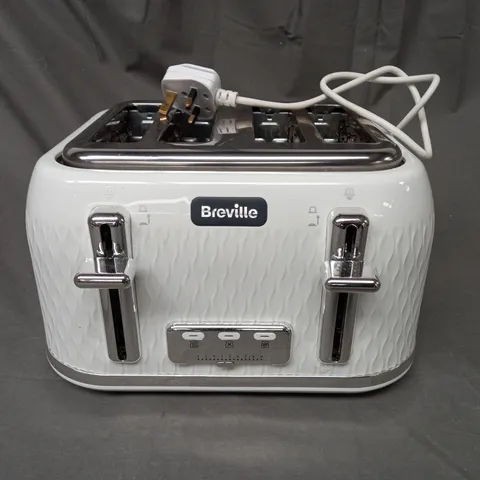 BOXED BREVILLE WHITE GLOSS 4 SLICE TOASTER