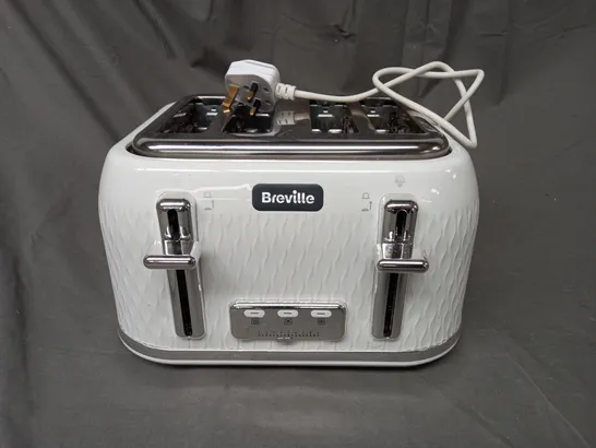 BOXED BREVILLE WHITE GLOSS 4 SLICE TOASTER