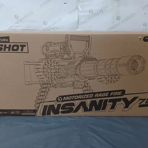 BOXED ZURU XSHOT MOTORISED RAGE FIRE INSANITY