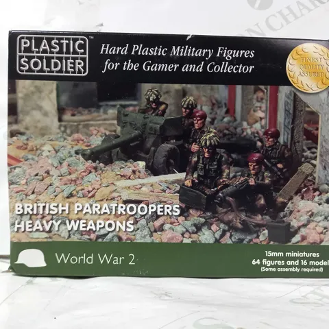 PLASTIC SOLDIER WORLD WAR 2 HARD PLASTIC MILITARY FIGURES - BRITISH PARATROOPERS HEAVY WEAPONS