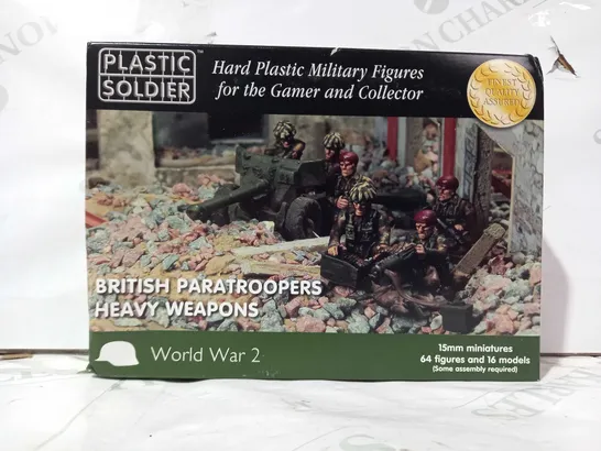 PLASTIC SOLDIER WORLD WAR 2 HARD PLASTIC MILITARY FIGURES - BRITISH PARATROOPERS HEAVY WEAPONS