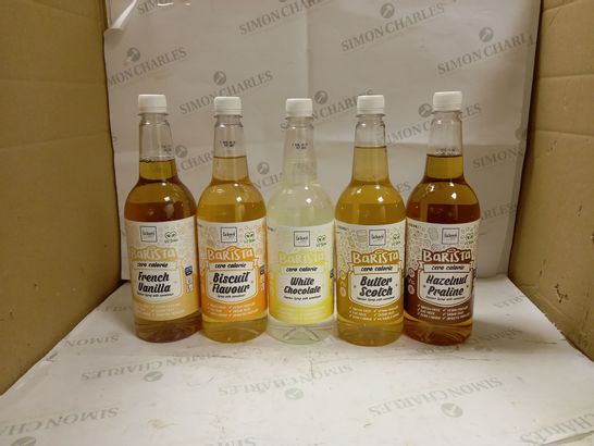 LOT OF 5 ASSORTED BARISTA FLAVOURED SYRUPS
