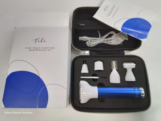 BOXED TILI 5-IN-1 MULTI-FUNCTION HAIR REMOVAL KIT - NAVY