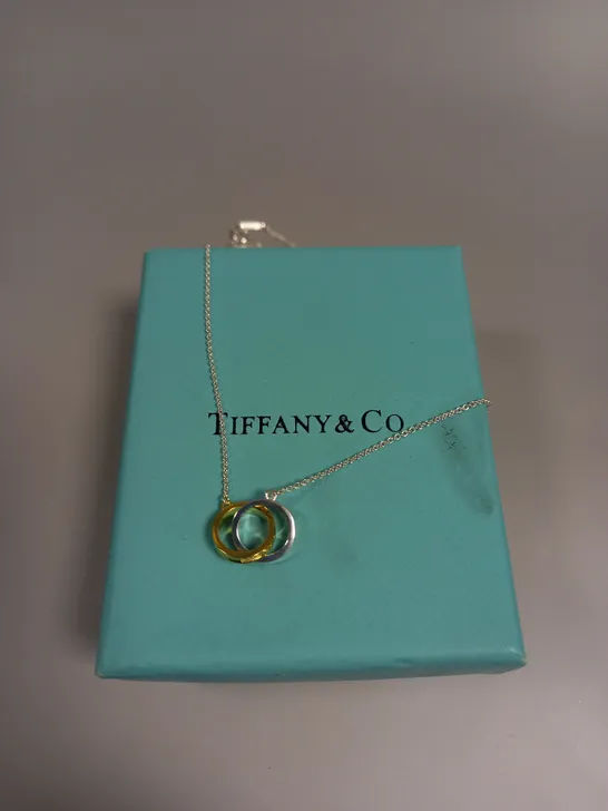 BOXED TIFFANY & CO INTERTWINED CIRCLES NECKLACE 