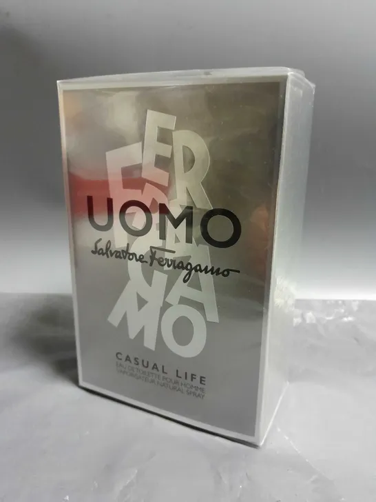 BOXED AND SEALED SALVATORE FERRAGAMO UOMO CASUAL LIFE EAU DE TOILETTE 100ML