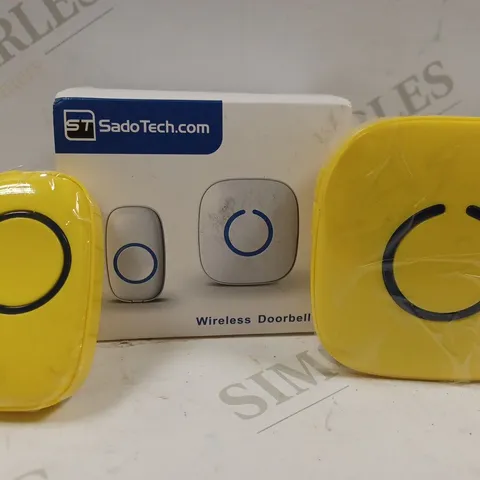 BOXED SADOTECH WIRELESS YELLOW DOORBELL 