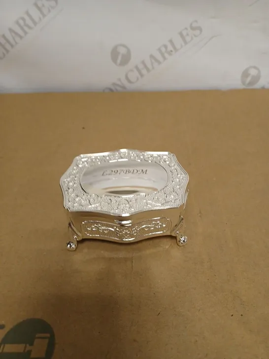 BOXED PERSONALISED ANTIQUE TRINKET BOX RRP £30