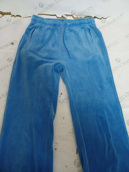 JUICY COUTURE BRIGHT BLUE FLEECE PANTS - XS