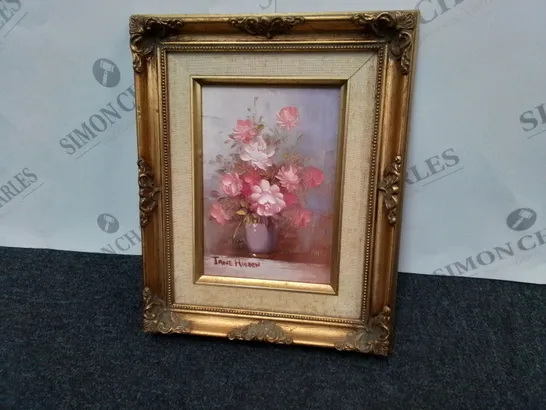 FRAMED VASE PAINTING- JANE HORDEN