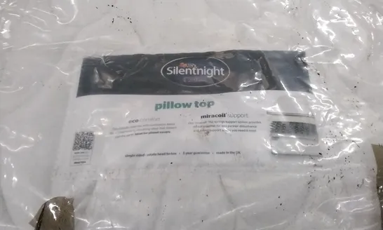 QUALITY BAGGED SILENTNIGHT PILLOW TOP ECO COMFORT MIRACOIL DOUBLE 4'6" MATTRESS