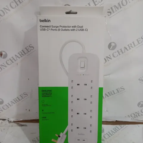 BOXED BELKIN CONNECT SURGE PROTECTOR WITH DUAL USB-C