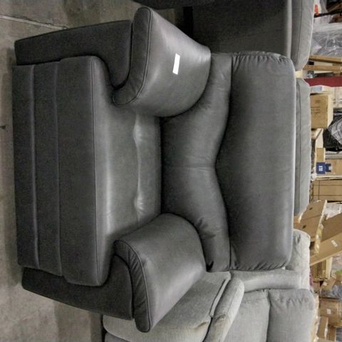 QUALITY G PLAN STRATFORD CHAIR IN REGENT CHARCOAL LEATHER 