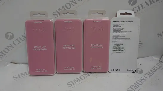 LOT OF 4 SAMSUNG SMART LED VIEW COVER GALAXY S20+ CASES IN PINK 