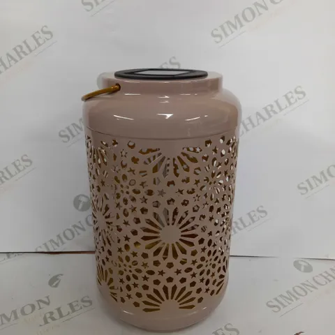 GARDEN REFLECTIONS SET OF 2 PATTERNED SOLAR LANTERNS