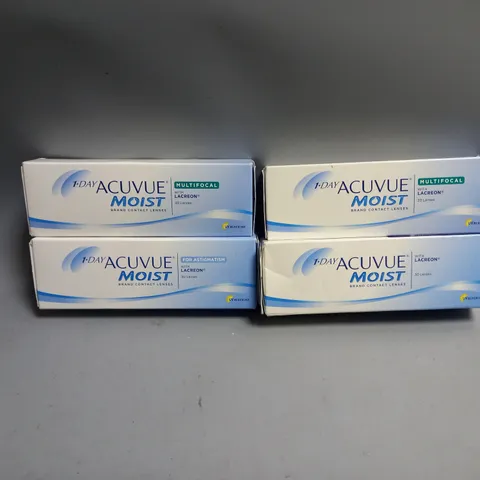 APPROXIMATELY 20 ASSORTED ACUVUE 30PCS DISPOSABLE CONTACT LENSES