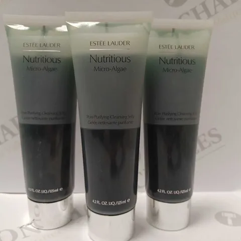 LOT OF 4 X 125ML ESTEE LAUDER NUTRITIOUS MICRO-ALGAE PORE PURIFYING CLEANSING JELLY