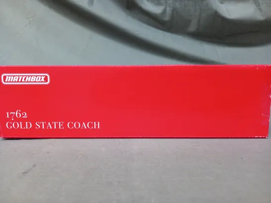 BOXED MATCHBOX 1762 GOLD STATE COACH MODEL