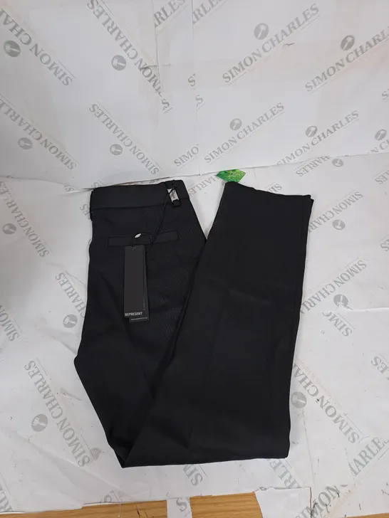 REPRESENT TAILORED PANTS - BLACK - SMALL 