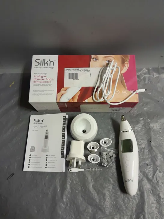 BOXED SILK'N REVIT PRESTIGE INTELLIGENT DIAMOND MICRO-DERMABRASION DEVICE IN WHITE