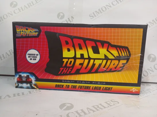 BACK TO THE FUTURE LOGO LIGHT