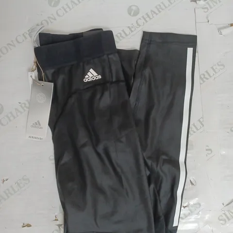 ADIDAS S STRIPE LEGGINGS IN BLACK SIZE S