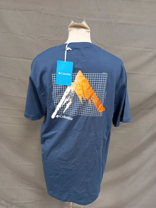 COLUMBIA FELSPAR TEE IN BLUE - MEDIUM