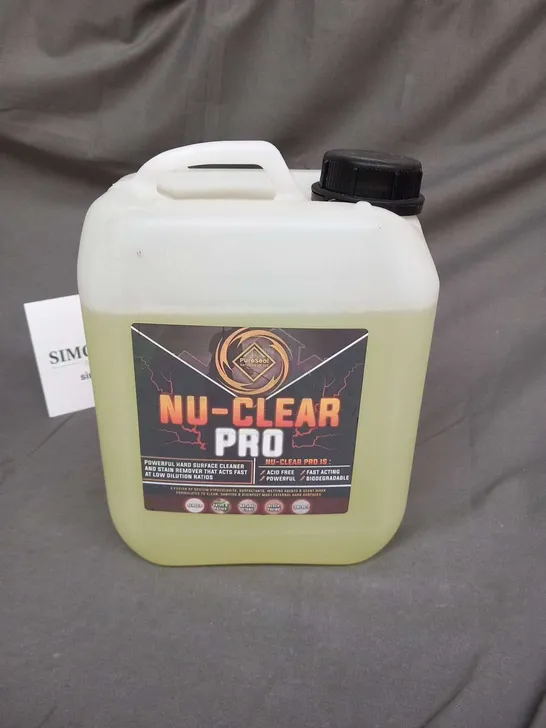 FOUR BOTTLES OF NU-CLEAR PRO CLEANING SOLUTION 5L