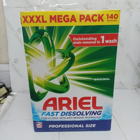 BOXED ARIEL FAST DISSOLVING LAUNDRY DETERGENT PROFESSIONAL SIZE