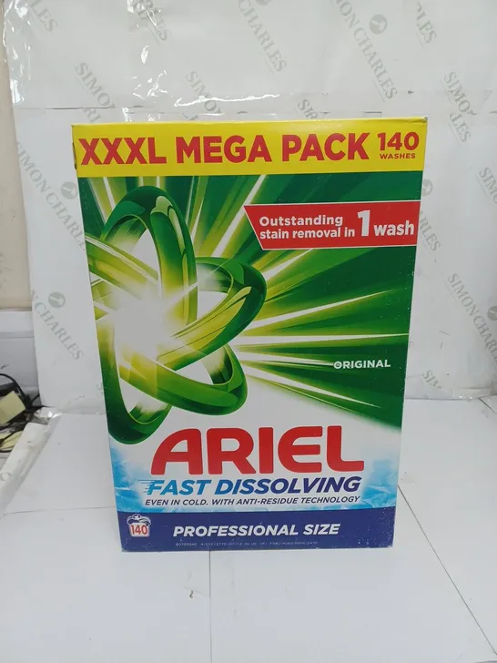 BOXED ARIEL FAST DISSOLVING LAUNDRY DETERGENT PROFESSIONAL SIZE