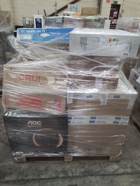 PALLET OF APPROXIMATELY 21 UNPROCESSED RAW RETURN HOUSEHOLD AND ELECTRICAL GOODS TO INCLUDE;