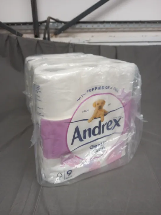 5 X SEALED (9 ROLLS PER PACK) ANDREX TOILET ROLLS  