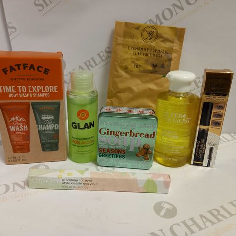 LOT OF APPROXIMATELY 20 ASSORTED HEALTH & BEAUTY ITEMS, TO INCLUDE SUPER FACIALIST, CLINIQUE, MAX FACTOR, ETC