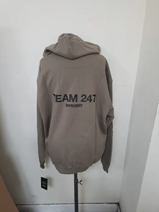 REPRESENT TEAM 247 HOODIE ARMY - LARGE