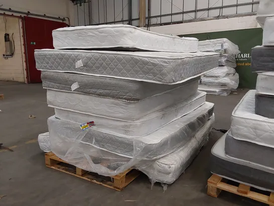 PALLET OF 7x ASSORTED MATTRESS - ASSORTED BRANDS, SIZES AND CONDITIONS