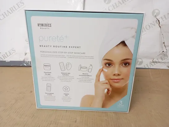 BOXED AS NEW HOMEDICS BEAUTY PURETE+ CLEANSING AND EXFOLIATING BRUSH