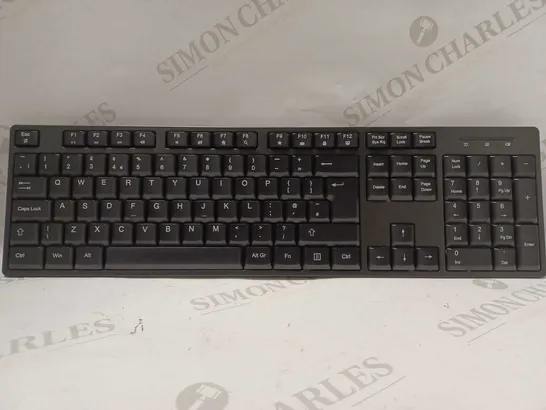 WIRELESS KEYBOARD STANDARD FULL SIZE IN BLACK