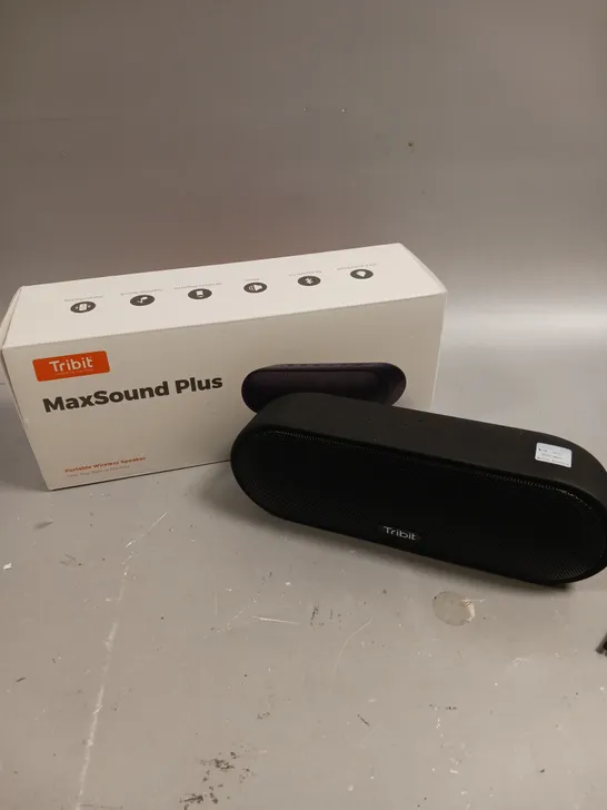 BOXED TRIBIT MAXSOUND PLUS PORTABLE WIRELESS SPEAKER 