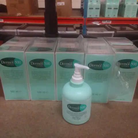 X10 BOXED DERMOL 500ML LOTION 