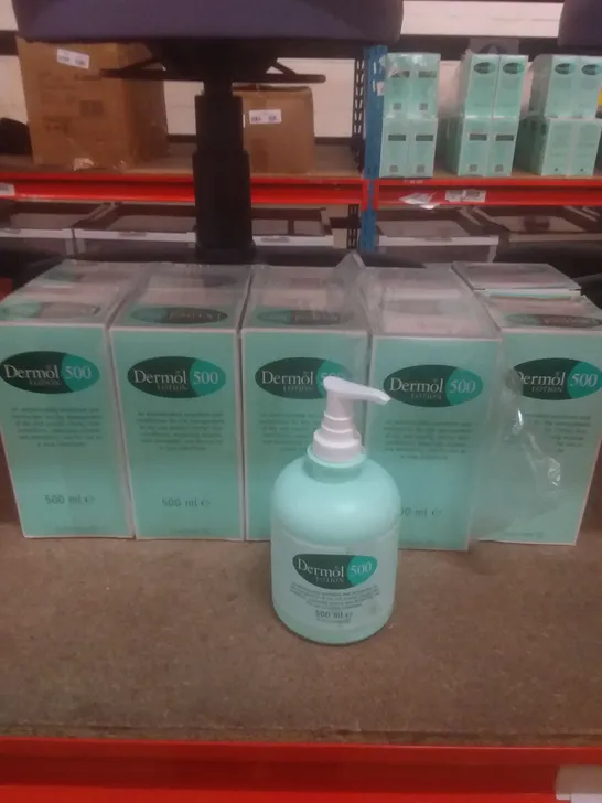 X10 BOXED DERMOL 500ML LOTION 