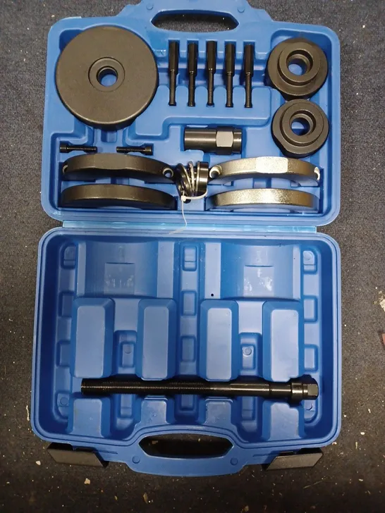 TOOL BOX WITH ASSORTED TOOLS. 